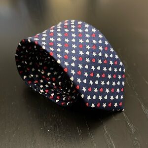 J Crew Stars and Hearts Silk Tie